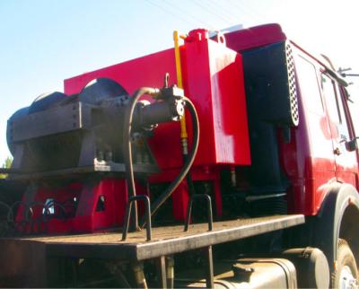 China AUTOMATIC Hydraulic Winch For Oilfield Resistant Truck 40 Ton for sale