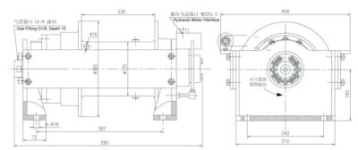 China CRANES 6 ton hydraulic winch for sale for crane excavator and boat winch 15000lbs for sale