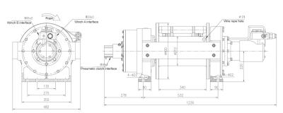 China AUTO TRUCK WINCH HYDRAULIC TRACTION FACTORY FOR HEAVY EQUIPMENT TRANSPORTERS for sale