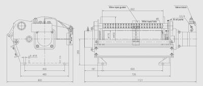 China AUTOMATIC Lifting Winch 1.3ton Hydraulic Hoist Winch For Construction Truck for sale