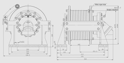 China AUTOMATIC Hydraulic 3ton Lift Truck Winch For Crawer Truck Loader Trailer for sale