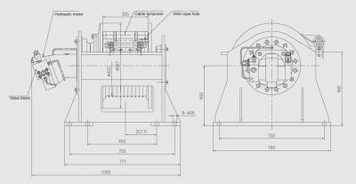 China 11ton AUTOMATIC lifting hydraulic crane and winch for drilling rig for sale