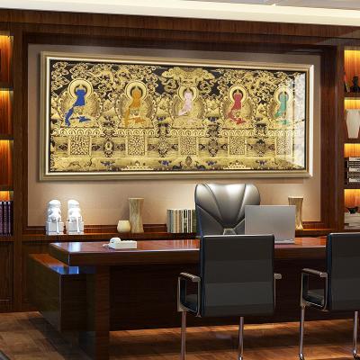 China Environmental Hanging Banner Chinese Painting Materials Thangka Painting Office Hotel Decoration Buddha Painting for sale