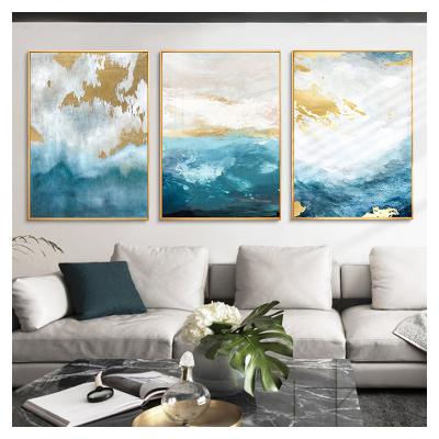 China Materials Interior Decoration Oil Painting Abstract Living Room Bedroom Background Wall Canvas Printing Environmental Painting for sale