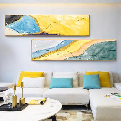 China Environmental materials oil painting interior decoration background wall hand-painted frame painting light luxury abstract painting for sale