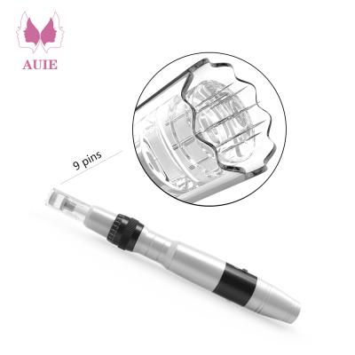 China Top selling Anti-puffiness 18000 rpm derma pen with 3 batteries adjustment of needle length from 0 to 2.5mm for home use for sale