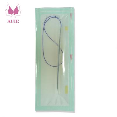 China 2021 safety 2021 double tooth thread lift high quality pdo needle 4D L needle 19G 125mm 400mm for face lifting for sale