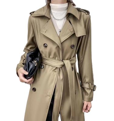 China New Design Customized Luxury Ladies Waterproof Spring and Autumn Anorak Trench Coat Jackets Waterproof Women for sale