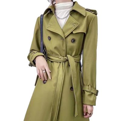 China Wholesale Customized New Fabric Luxury Ladies Raincoat Spring And Autumn Anorak Trench Coat Jackets Raincoat Women for sale