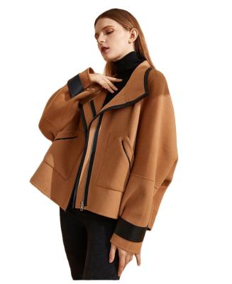 China Luxury ladies wholesale breathable quality of Europe and America classic women's woolen jacket cashmere woolen coat good for sale