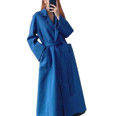 China Russian Hot Selling Breathable Customized Classic Ladies Winter Coat Cashmere Wool Coat Women Long for sale