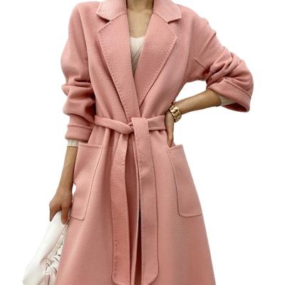 China France Breathable Wholesale High Quality Ladies Customized Classic Autumn Winter Women's Coats Wool Cashmere Coat Women for sale