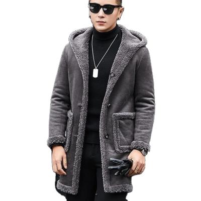 China Factory Breathable Overcoat Tailored Winter Coat For Men Overcoat Mens Wool Fur Coat for sale