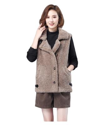 China Canada Newest Style Breathable Ladies Autumn Winter Puff Sleeve Jacket Women Wool Fur Vest Hot Selling Warm Jacket for sale