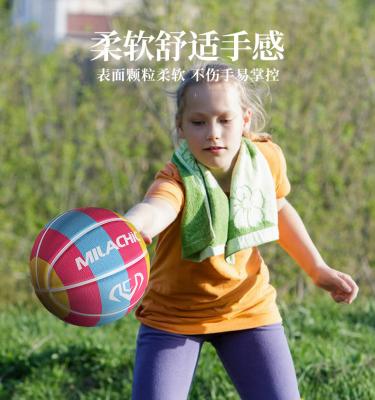 China Elementary high school students rainbow basketball and the basketball no. 4 wear-resistant children's no. 5 for sale