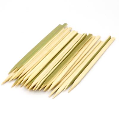 China Easily Cleaned Eco - Friendly Barbecue Sticks Disposable Flat Skewers Grill Chicken for sale