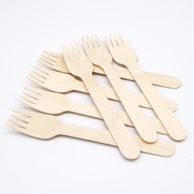 China Fashionable Eco friendly birch wooden cutlery disposable wooden spoon fork knife for sale