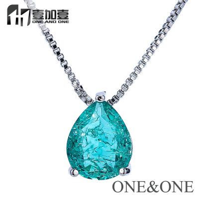 China New Next Hot Selling Golden Brazil Melting Pear Shape Single Popcorn Pendant With Necklace for sale