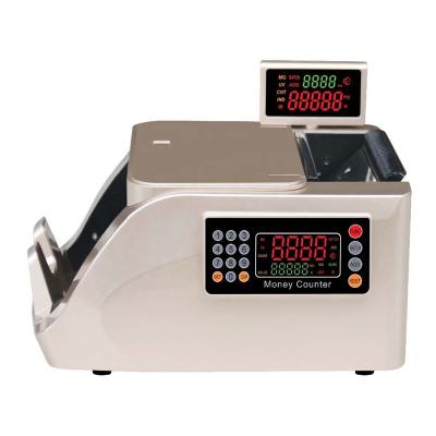 China Leaves Counting Currency Mix R690 Portable Banknote Detector Gold Money Sorter Counter Counting Machine for sale