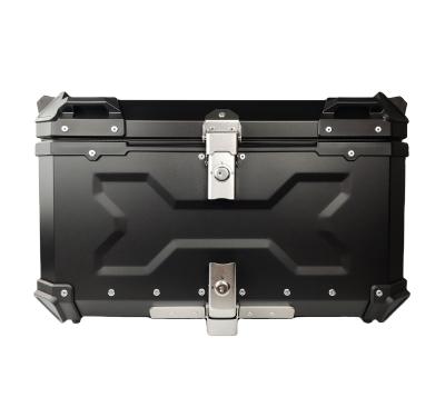 China Motocycle F2-Moto 65L Waterproof Delivery Cargo Box Big For Motorcycle Accessories Box Aluminum Alloy Top Tail Boxes for sale