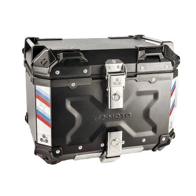 China High Quality Trunk Accessories Motocycle F2-MOTO 45L Scooter Case Motorcycle Aluminum Tail Top Boxes for sale