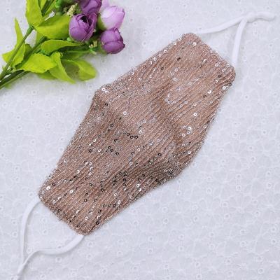 China Party make / decorations new fashion goods 2020 wholesale bling reusable washable and for sale rhinestone party facemasks suitable for adults for sale