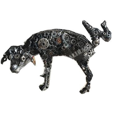 China India Resin Life Size Animal Statue Custom Iron Dog Sculptures for sale