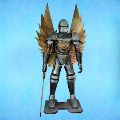 China Custom Full Body Armor With Etching India Costume Human Sculpture On Steel for sale