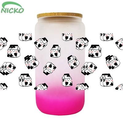 China NICKO Mugs Ready to Transfer Hello Kitty Transfer Wraps DTF UV Mug Wraps for 20oz Libbey Can Tumblers for sale