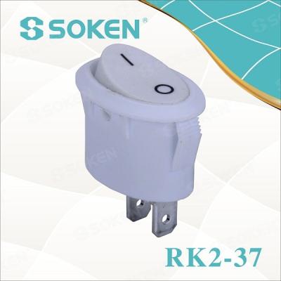 China RK2-37 Electric Coffee Burners Coffee Burner Switch /on Off Light Rocker Switch 2pins 3 Pins 10a 250vac for sale