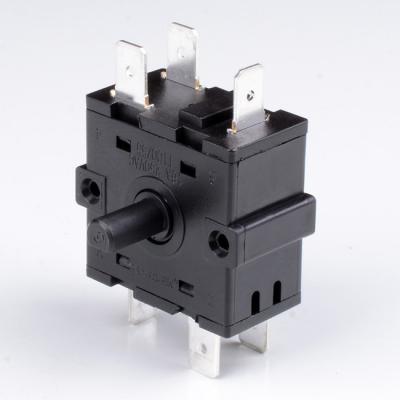 China Home appliance: heater/fan/oven etc. pole 5 position rotary switch KTL 16A 250V RT244-1 SOKEN 4 for sale