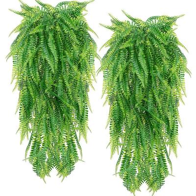 China Fake Hanging Artificial Ivy Boston Fern Hanging Plastic PlantforOutdoorUVResistant Artificial Plant Fern Plant Vines for sale