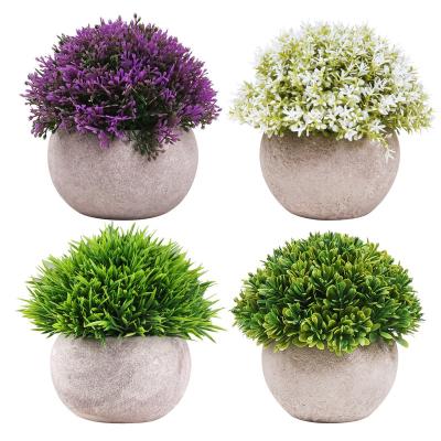 China Minimalist XC-1-1507 Minimalist Bonsai Plants Plant Decoration Amazon Fake Shrub Pots Mini Faux Plastic Artificial Trimmed for sale