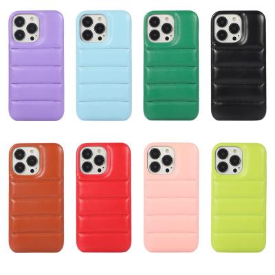 China New Low Style Wik_MS Korean Anti-fall Jacket Accessories Mobile Phone Case Cotton Filled Phone Case for sale