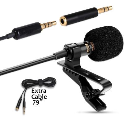 China Amazon Lavalier Microphone WIK-YD Dropshipping Selling Recording Microphone Wholesale Hot Mobile Singing Mini Small Lapel Lavalier MIC for sale