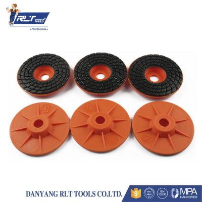 China High Efficiency Diamond Polishing Pad With Plastic Cover for sale