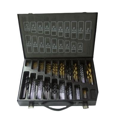 China Make Hole DIN338 HSS Twist Drill Bit Set In Metal Box for sale