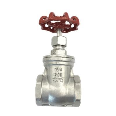 China General 3 Inch DN80 Resilient Seated Handwheel CF8M Female Thread /screw Ends Casting API 6a Stainless Steel Gate Valve dn100 for sale