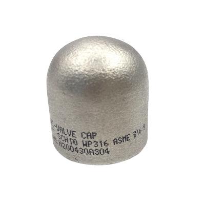 China Water butt weld pipe dimensions 4 inch pipe stub sch40 welded pipe fitting cap for sale