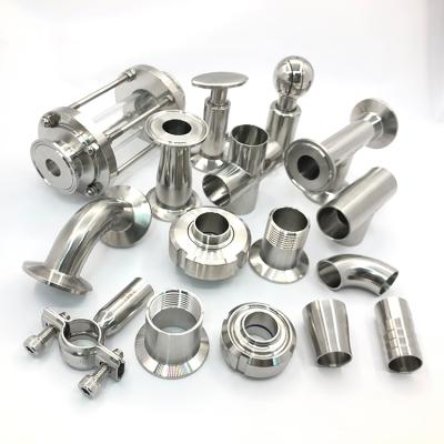 China ASTM A270 SS304 316 SMS Tube Stainless Steel Sanitary Pipe Fittings High Quality Standard Polished Equal for sale