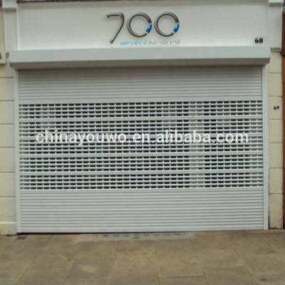 China Exterior Rolling Roll Up Residential Shutters Door Security Aluminum Roller Storm Garage Doors for sale