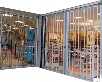 China Sound Insulation Accordion Sliding Doors Polycarbonate Commercial Aluminum Clear Folding Door for sale