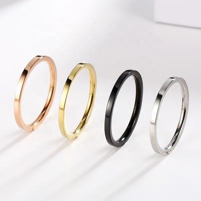 China Simple Amazon Success Rings Jewelry Women Gold Plated Rings Stainless Steel Rings For Women for sale