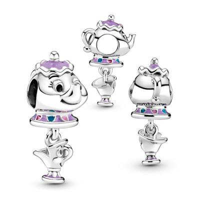 China 2021 Christmas Charm Collection S925 Fashion DIY Romantic Silver Dangle Beads Beads for sale