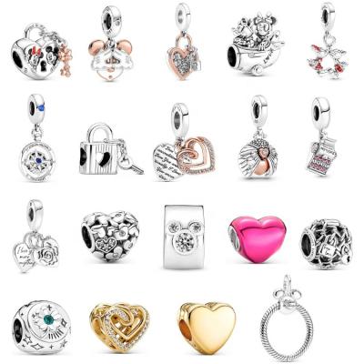 China Lovely series 2022 newcomer of ladies 925charmMickeyandMinnie sterlingsilver925pendant romantic series for sale