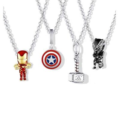 China The 2022 New 925 Series DIY Sterling Silver Casual/Sporty Women's Hero Cartoon Charm Necklace for sale