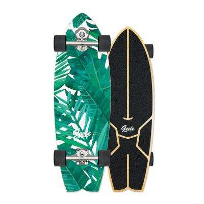 China No Need To Pedal Geele Cruiser Stained Best Deck Quality Skateboard Carver Land Surfing S5 Dovetail 31inch for sale