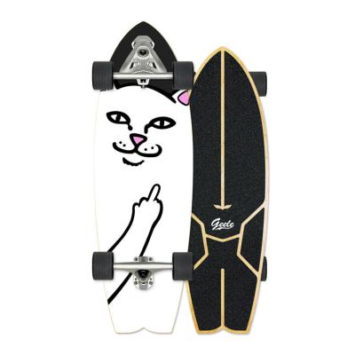 China No Need To Pedal Wholesale CX7 SurfSkate 31inch Dovetail Empty Geele Skate Deck Longboard Land Surf Skateboard Decks for sale