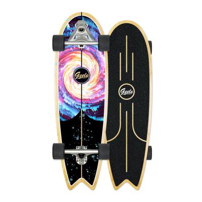 China No Need To Pedal Geele Surfing Off Road Wheels Long Skate Board Skateboard CX7 SurfSkate 33inch Stand for sale