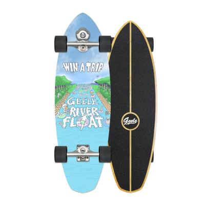 China No Need To Pedal Geele Blank Company Skateboard S5 SurfSkate 32inch 7 Ply China Maple Surfboard for sale